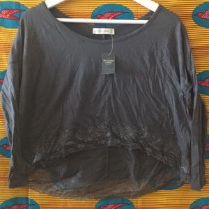 Abercrombie & Fitch womens high low tee